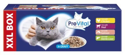 Prevital alutasakos macskaeledel giga box 48x100g Multipack
